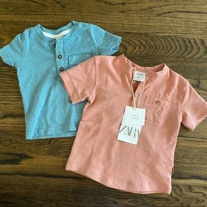 Zara & Carters Button shirts